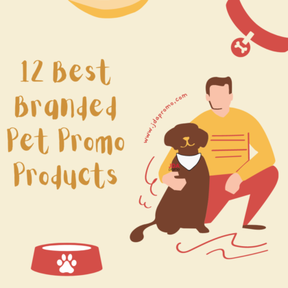12 branded pet promo products