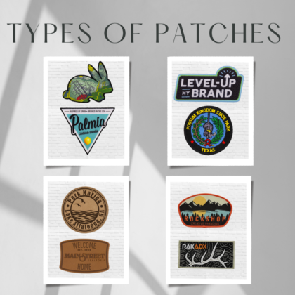 Types of patches for branding promotional apparel