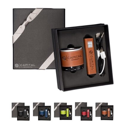 power bank and speaker gift set