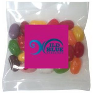 mini bag of jelly belly candy with magnet