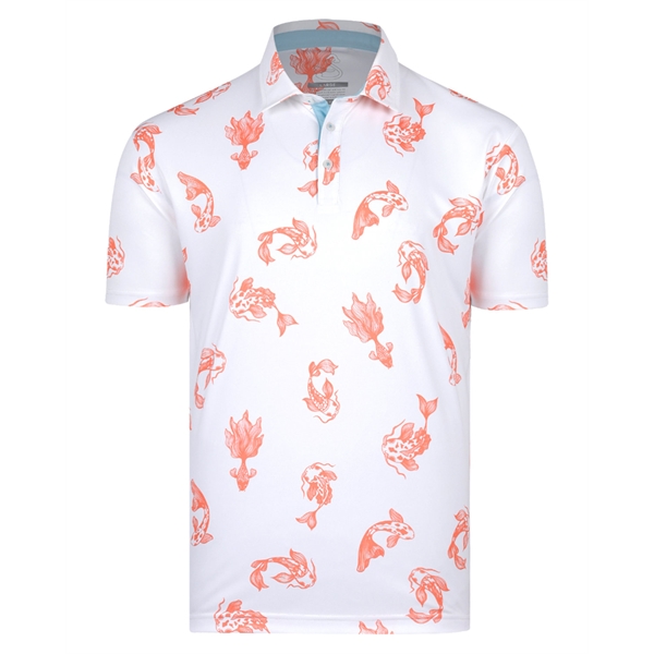 Swannies golf men's fin polo 
