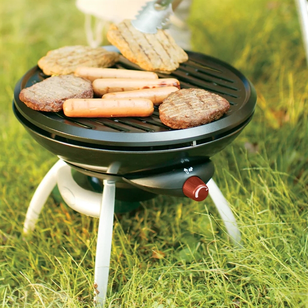 Roadside propane grill with safety features 