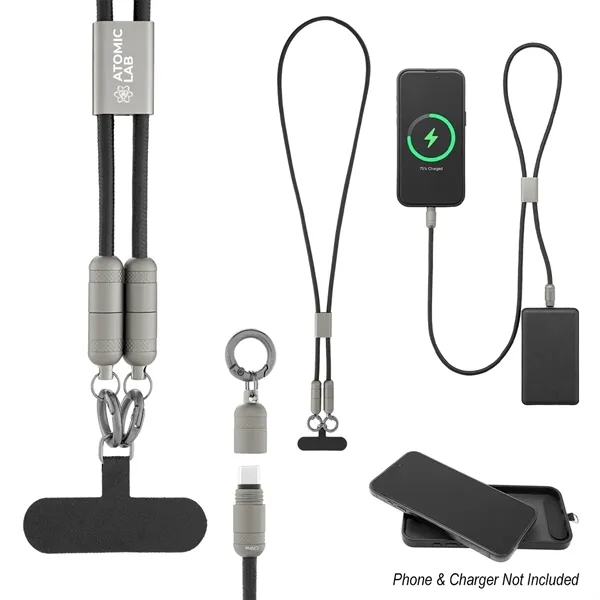 Charging Cable Lanyard with Phone Tether