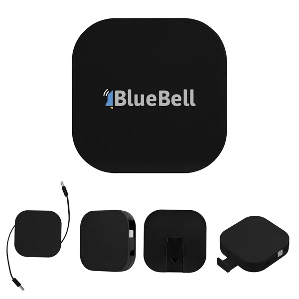 60W Retractable Quick Charging Cable and Phone Stand