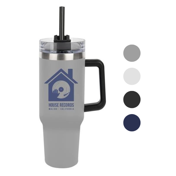 The forty double wall tumbler with handle 